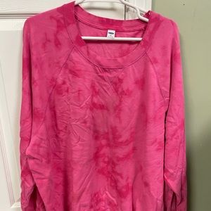 Pink Tie Dye Old Navy Pullover Sweatshirt